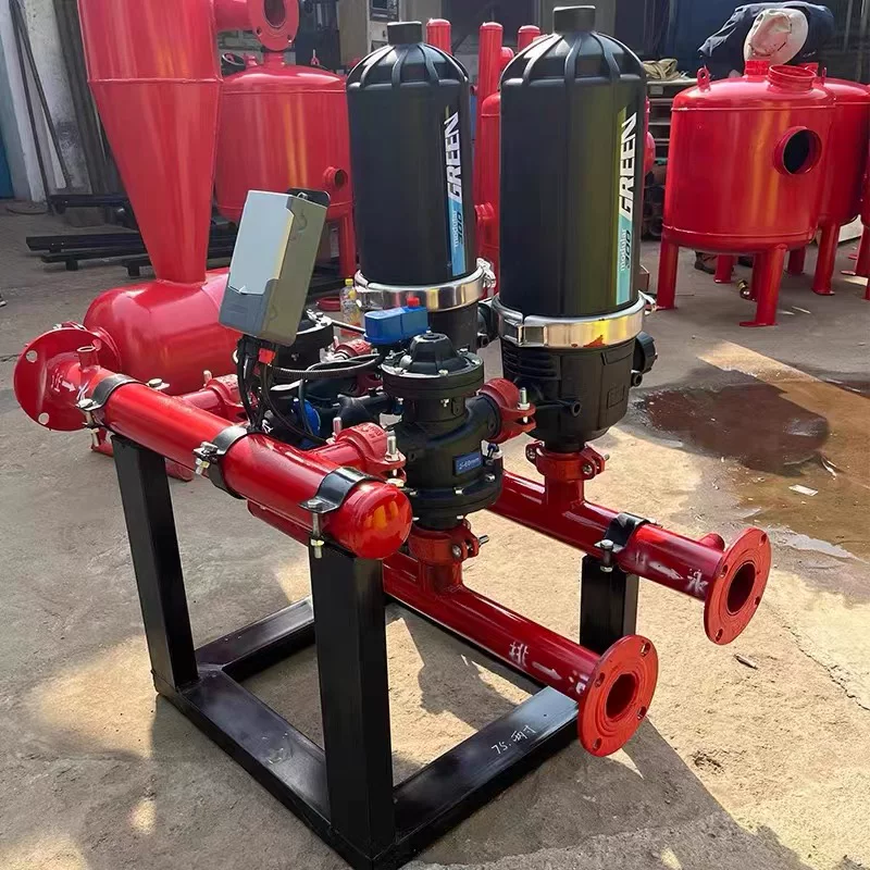 Example of an automatic disc filter manifold assembly
