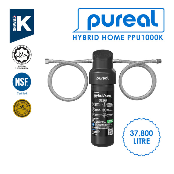Pureal Hybrid Home PPU-1000K — Undersink Filter, 38,000 L