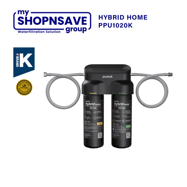 Pureal Hybrid Home PPU-1020K — Dual-Stage Undersink Filter with Hose
