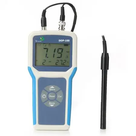 Portable DOP-100 Dissolved Oxygen Meter liquid analyzer for water treatment | SWFI