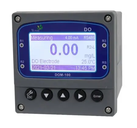 Basic DOM-100 Online Dissolved Oxygen Meter liquid analyzer for water treatment | SWFI