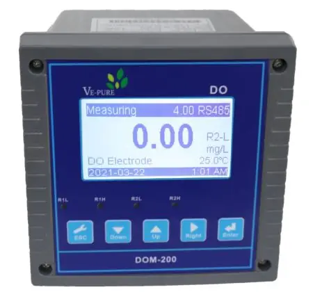 Advanced DOM-200 Online Dissolved Oxygen Meter liquid analyzer for water treatment | SWFI